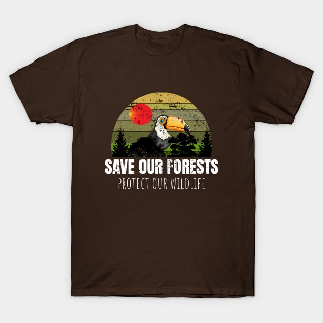 Save Our Forests Pray For Amazonia T-Shirt by lisalizarb